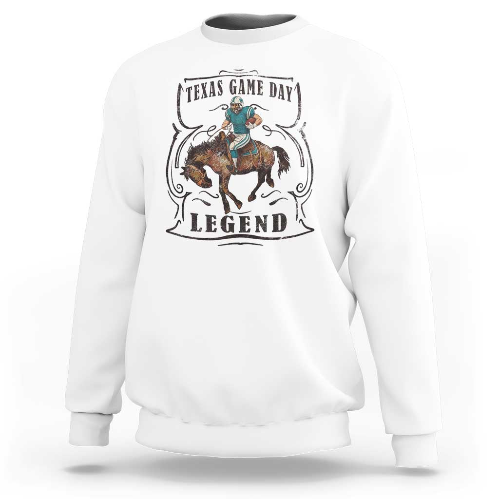 Texas Game Day Legend Sweatshirt Funny Football Cowboy - Wonder Print Shop