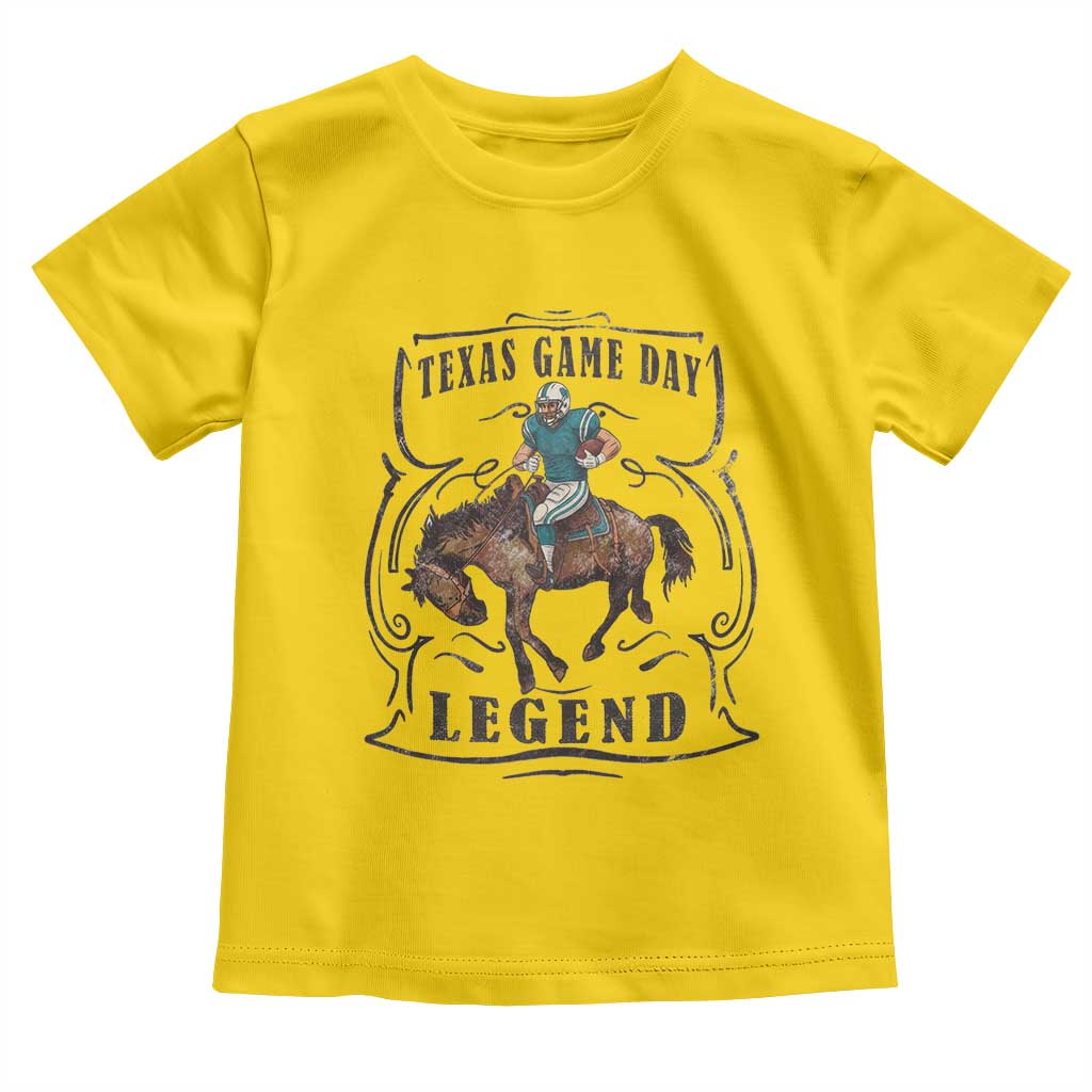 Texas Game Day Legend Toddler T Shirt Funny Football Cowboy - Wonder Print Shop