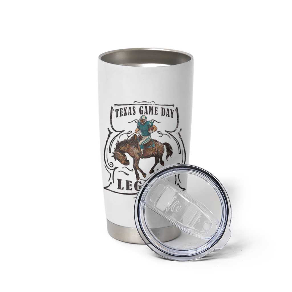 Texas Game Day Legend Tumbler Cup Funny Football Cowboy - Wonder Print Shop