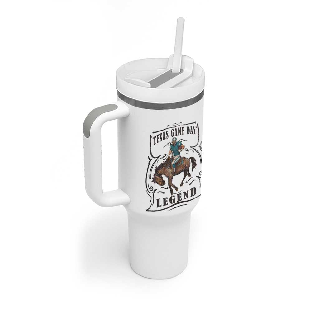 Texas Game Day Legend Tumbler With Handle Funny Football Cowboy - Wonder Print Shop