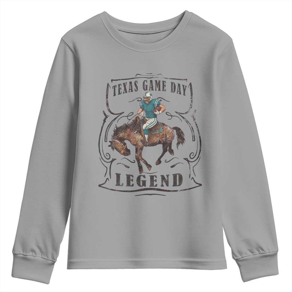 Texas Game Day Legend Youth Sweatshirt Funny Football Cowboy - Wonder Print Shop