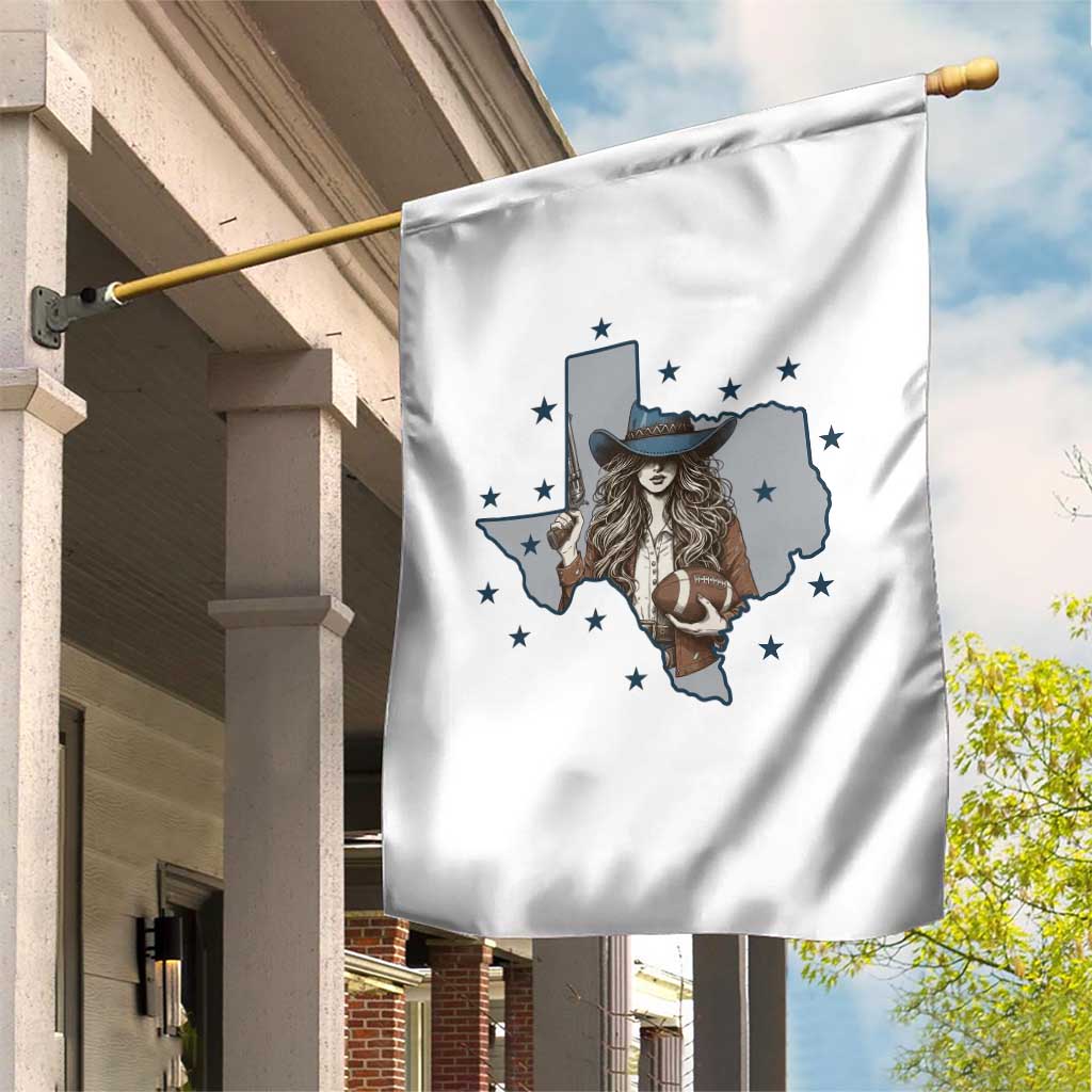 Funny Texas Cowgirl Garden Flag Football Lover Gift - Wonder Print Shop
