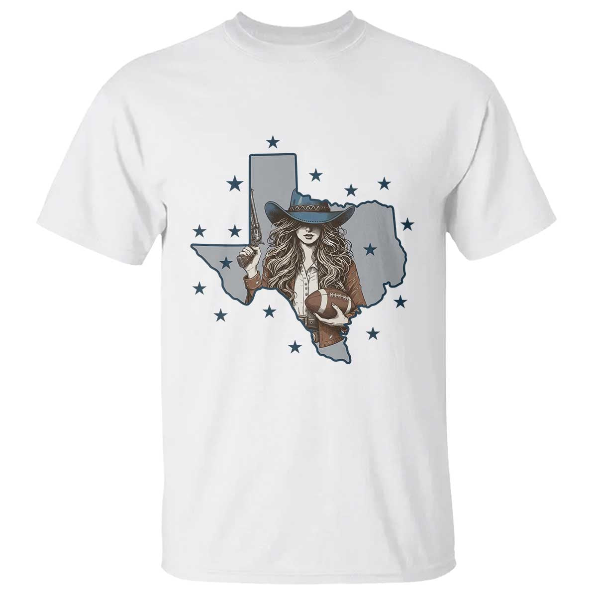 Funny Texas Cowgirl T Shirt Football Lover Gift - Wonder Print Shop