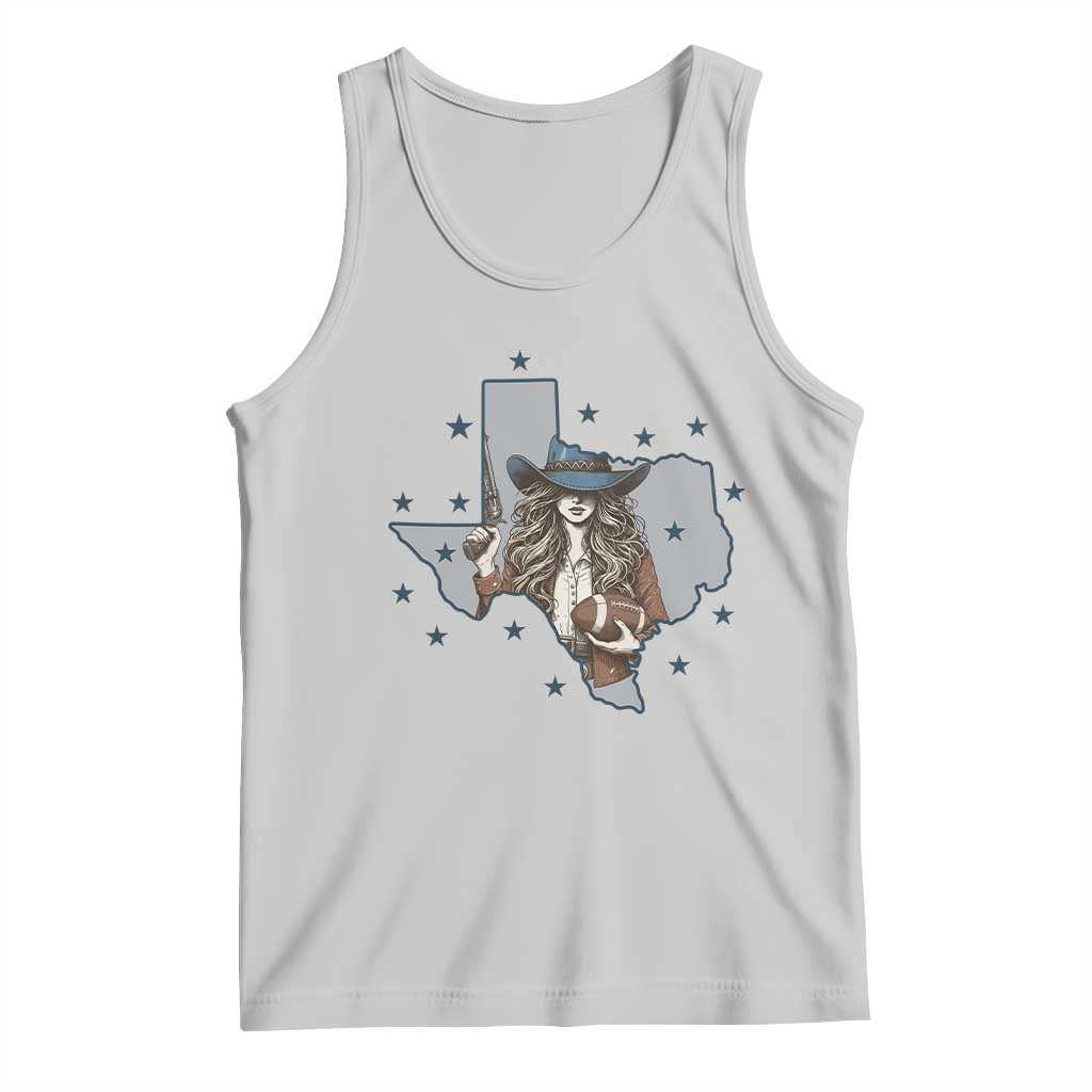 Funny Texas Cowgirl Tank Top Football Lover Gift - Wonder Print Shop