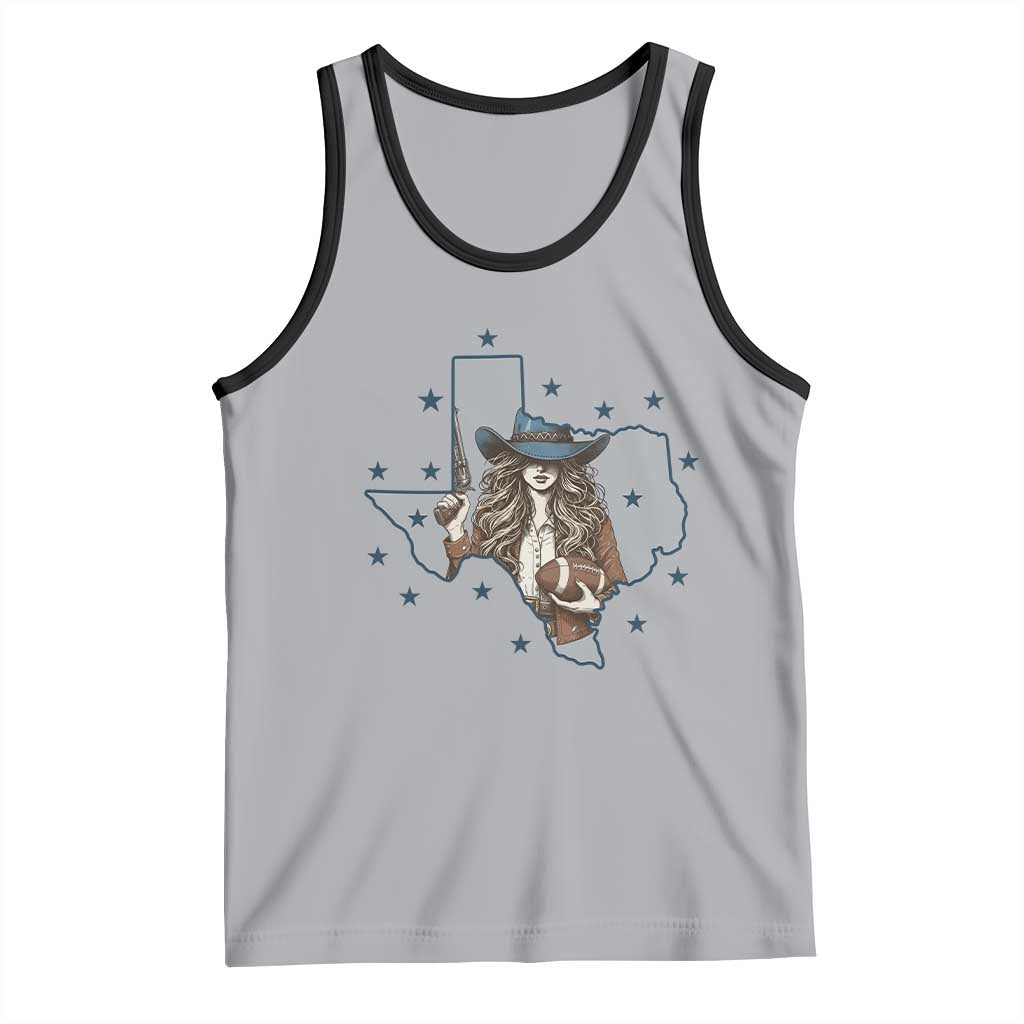 Funny Texas Cowgirl Tank Top Football Lover Gift - Wonder Print Shop