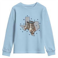 Funny Texas Cowgirl Youth Sweatshirt Football Lover Gift - Wonder Print Shop