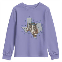 Funny Texas Cowgirl Youth Sweatshirt Football Lover Gift - Wonder Print Shop