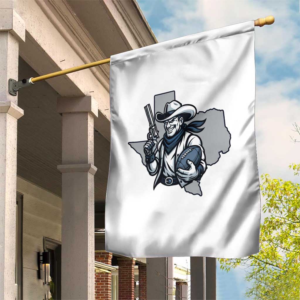Funny Texas Cowboy Garden Flag Football Lover Gift - Wonder Print Shop
