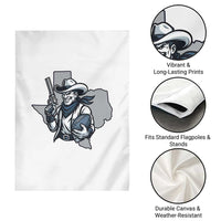 Funny Texas Cowboy Garden Flag Football Lover Gift - Wonder Print Shop