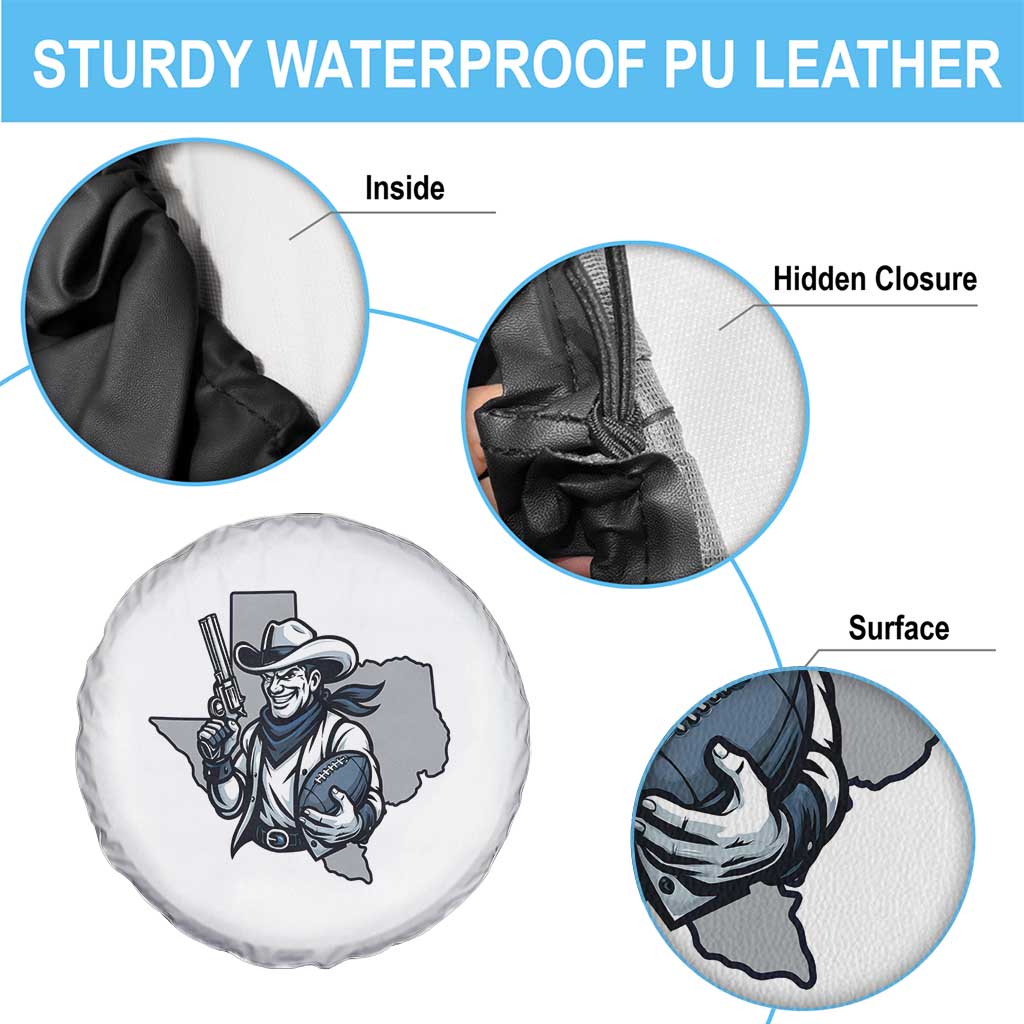 Funny Texas Cowboy Spare Tire Cover Football Lover Gift - Wonder Print Shop