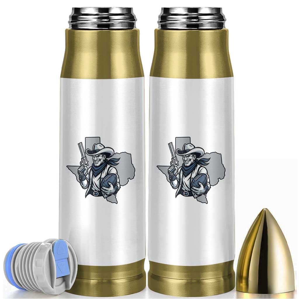 Funny Texas Cowboy Bullet Tumbler Football Lover Gift - Wonder Print Shop