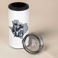 Funny Texas Cowboy 4 in 1 Can Cooler Tumbler Football Lover Gift - Wonder Print Shop