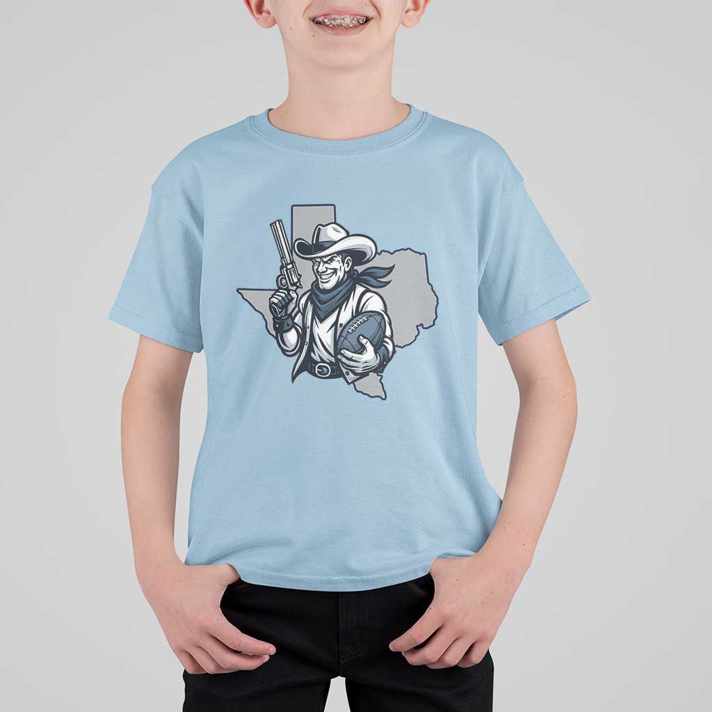 Funny Texas Cowboy T Shirt For Kid Football Lover Gift - Wonder Print Shop