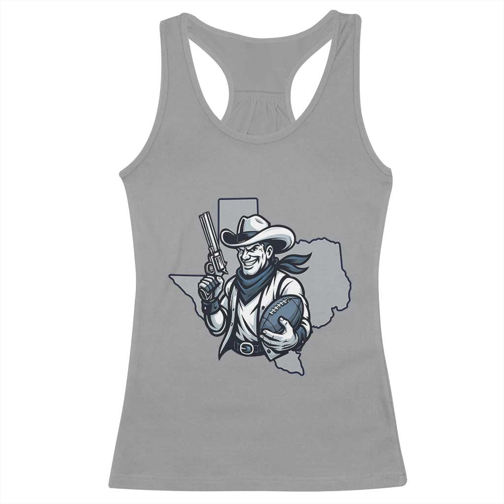 Funny Texas Cowboy Racerback Tank Top Football Lover Gift - Wonder Print Shop