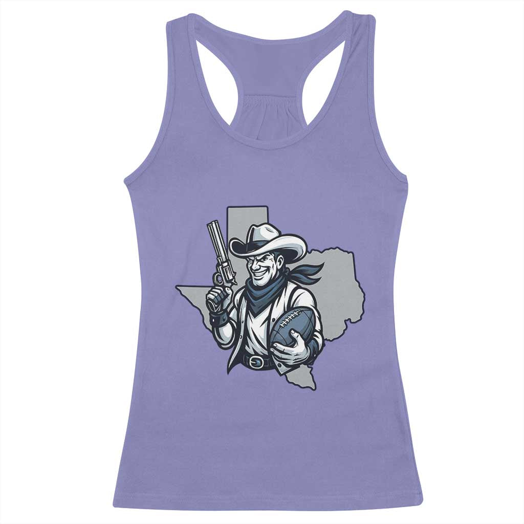 Funny Texas Cowboy Racerback Tank Top Football Lover Gift - Wonder Print Shop