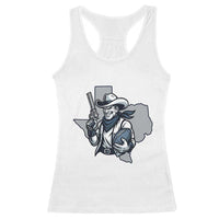 Funny Texas Cowboy Racerback Tank Top Football Lover Gift - Wonder Print Shop