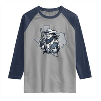 Funny Texas Cowboy Raglan Shirt Football Lover Gift - Wonder Print Shop