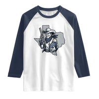 Funny Texas Cowboy Raglan Shirt Football Lover Gift - Wonder Print Shop