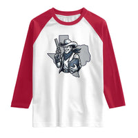 Funny Texas Cowboy Raglan Shirt Football Lover Gift - Wonder Print Shop