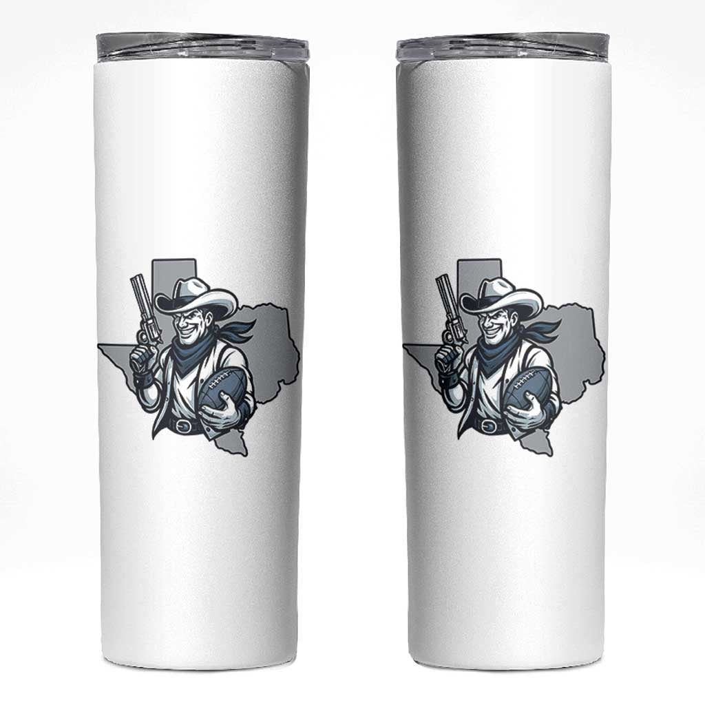 Funny Texas Cowboy Skinny Tumbler Football Lover Gift - Wonder Print Shop