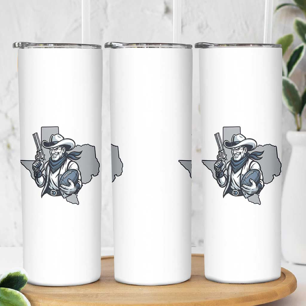 Funny Texas Cowboy Skinny Tumbler Football Lover Gift - Wonder Print Shop