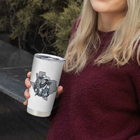 Funny Texas Cowboy Tumbler Cup Football Lover Gift - Wonder Print Shop