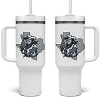 Funny Texas Cowboy Tumbler With Handle Football Lover Gift - Wonder Print Shop