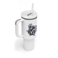 Funny Texas Cowboy Tumbler With Handle Football Lover Gift - Wonder Print Shop