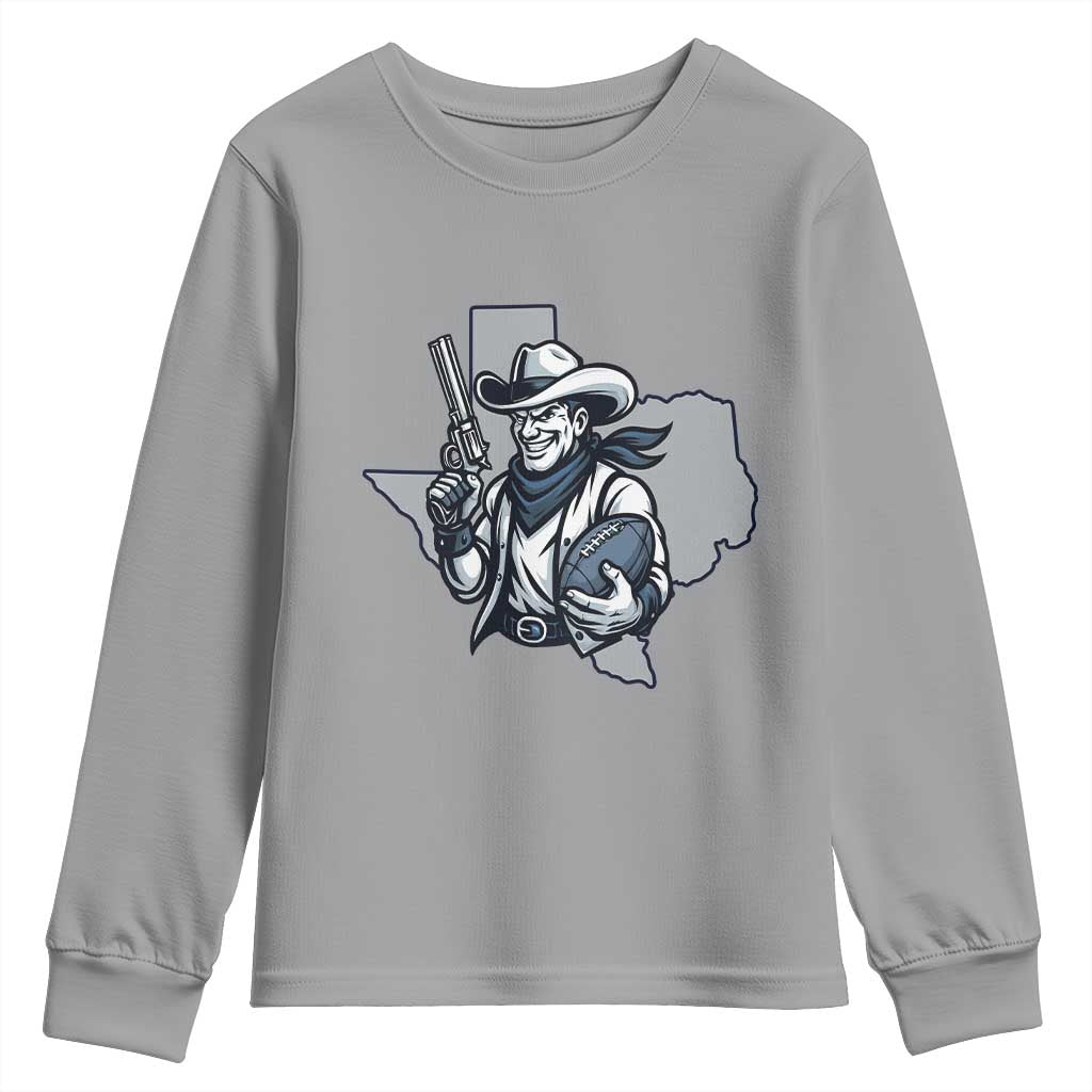 Funny Texas Cowboy Youth Sweatshirt Football Lover Gift - Wonder Print Shop
