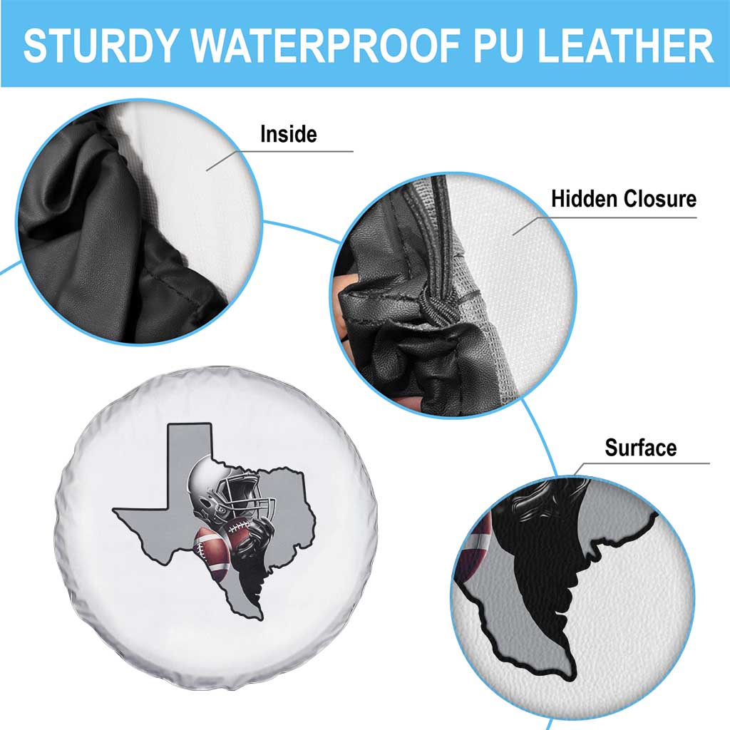 Texas Football Life Spare Tire Cover Western Sports Fan Gift - Wonder Print Shop