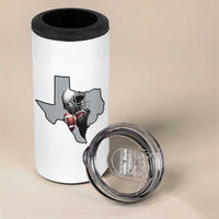 Texas Football Life 4 in 1 Can Cooler Tumbler Western Sports Fan Gift - Wonder Print Shop