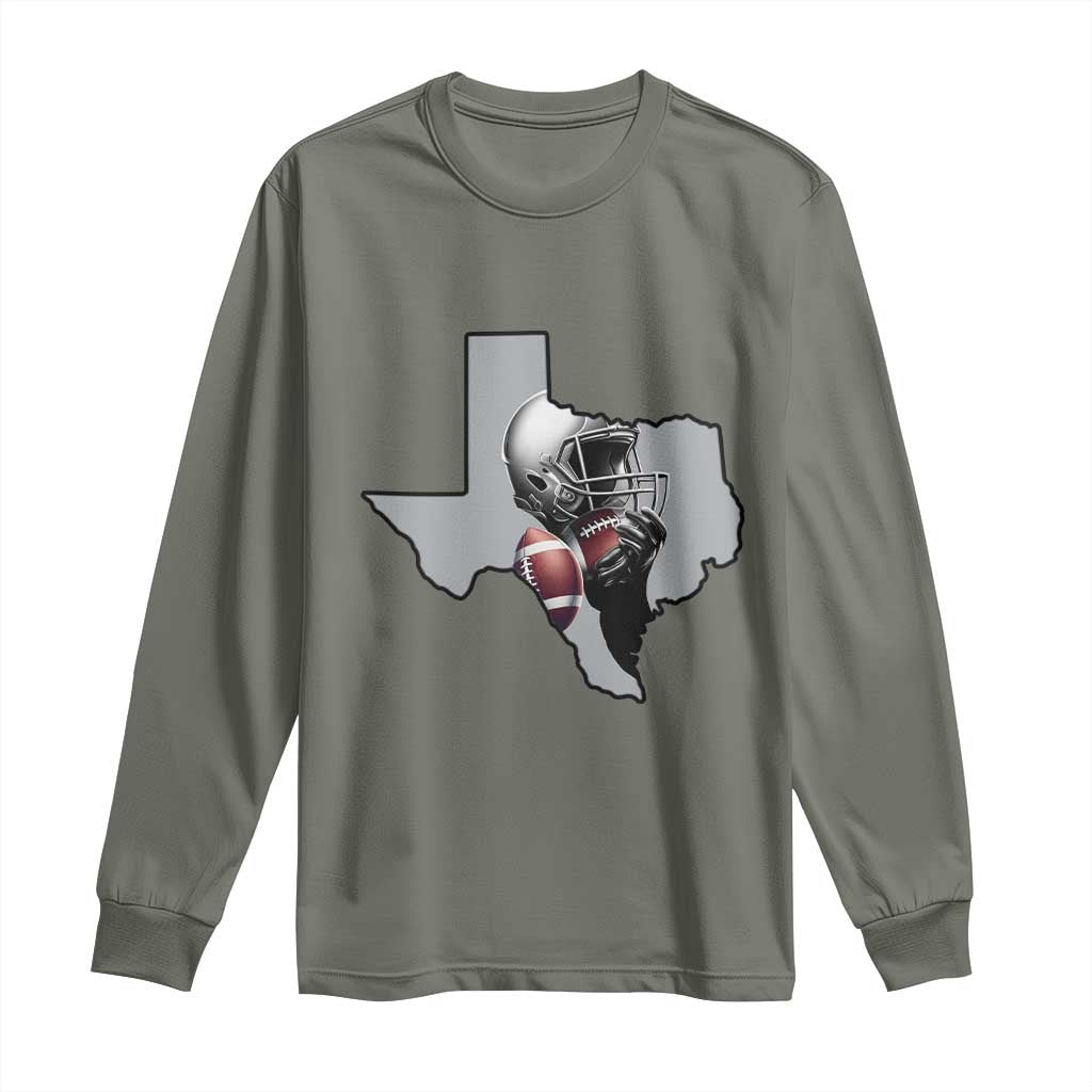 Texas Football Life Long Sleeve Shirt Western Sports Fan Gift - Wonder Print Shop