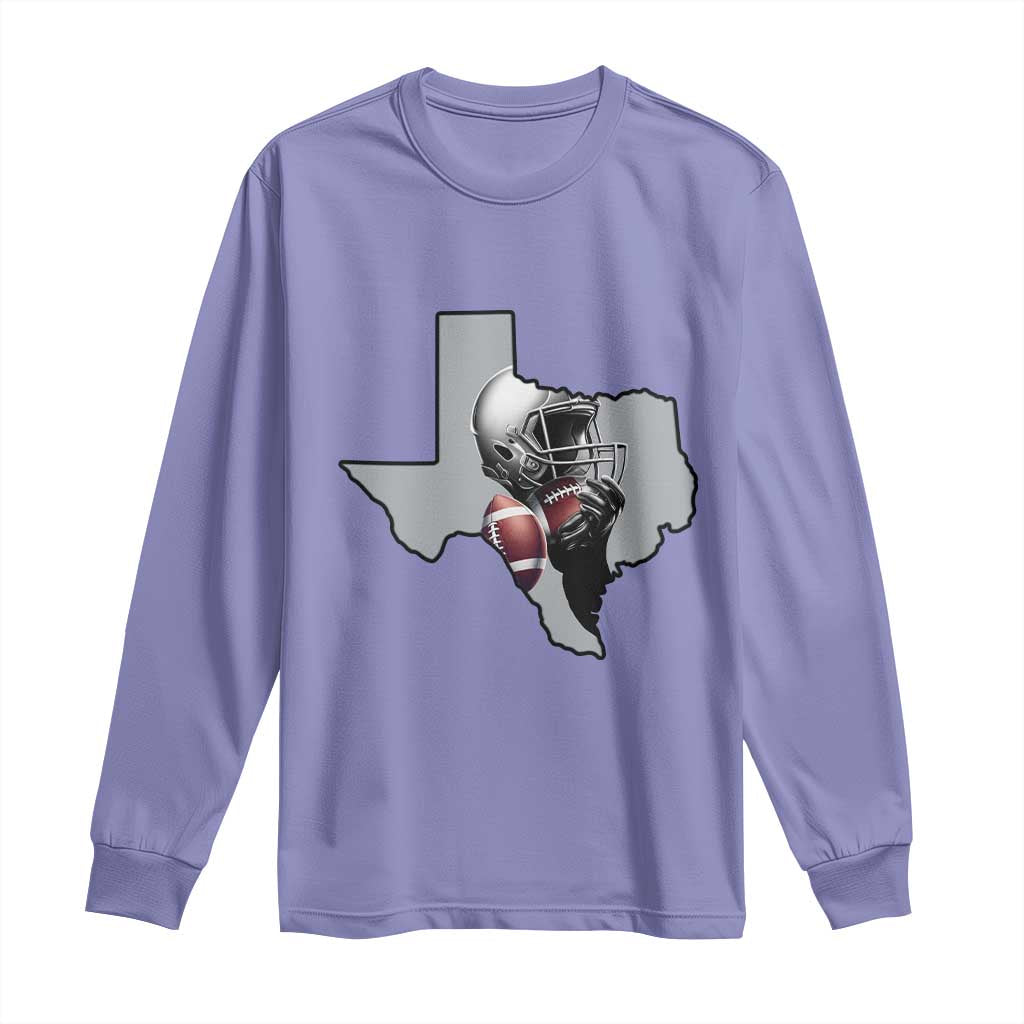 Texas Football Life Long Sleeve Shirt Western Sports Fan Gift - Wonder Print Shop