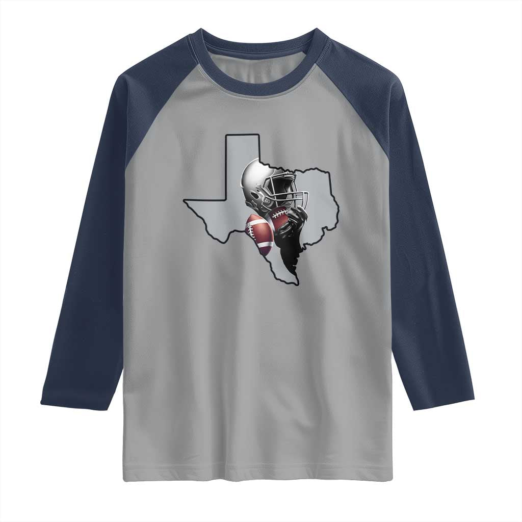 Texas Football Life Raglan Shirt Western Sports Fan Gift - Wonder Print Shop