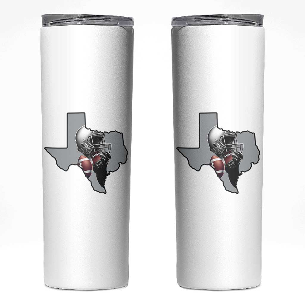 Texas Football Life Skinny Tumbler Western Sports Fan Gift - Wonder Print Shop