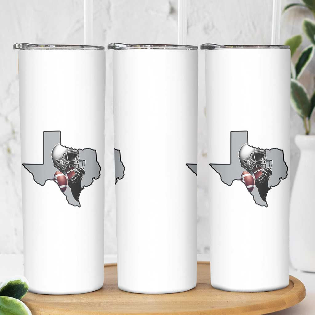 Texas Football Life Skinny Tumbler Western Sports Fan Gift - Wonder Print Shop
