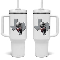 Texas Football Life Tumbler With Handle Western Sports Fan Gift - Wonder Print Shop