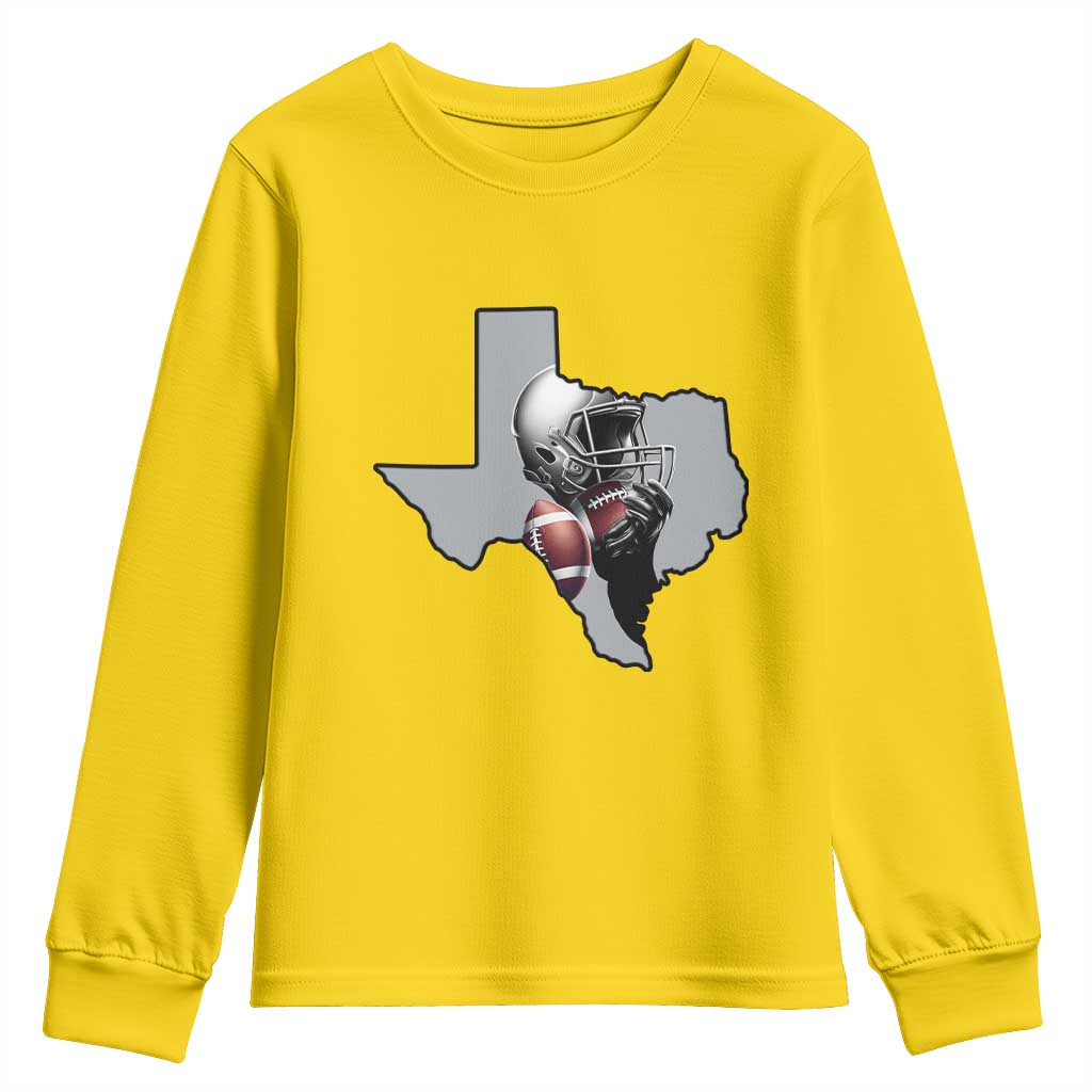 Texas Football Life Youth Sweatshirt Western Sports Fan Gift - Wonder Print Shop