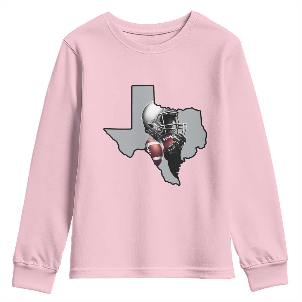 Texas Football Life Youth Sweatshirt Western Sports Fan Gift - Wonder Print Shop