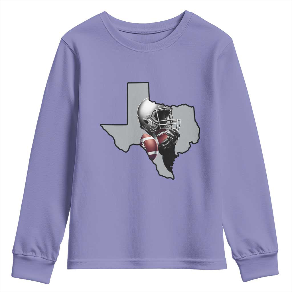 Texas Football Life Youth Sweatshirt Western Sports Fan Gift - Wonder Print Shop