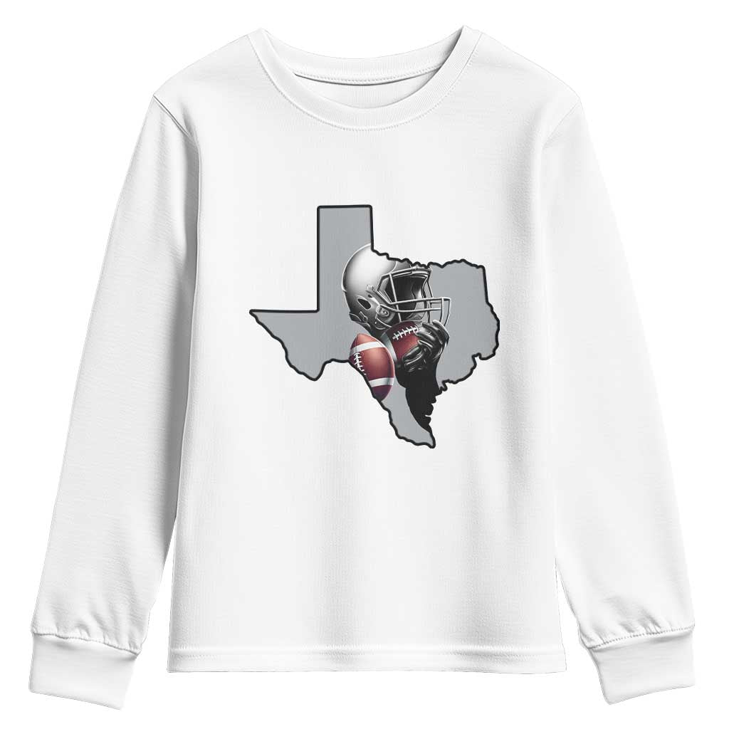 Texas Football Life Youth Sweatshirt Western Sports Fan Gift - Wonder Print Shop