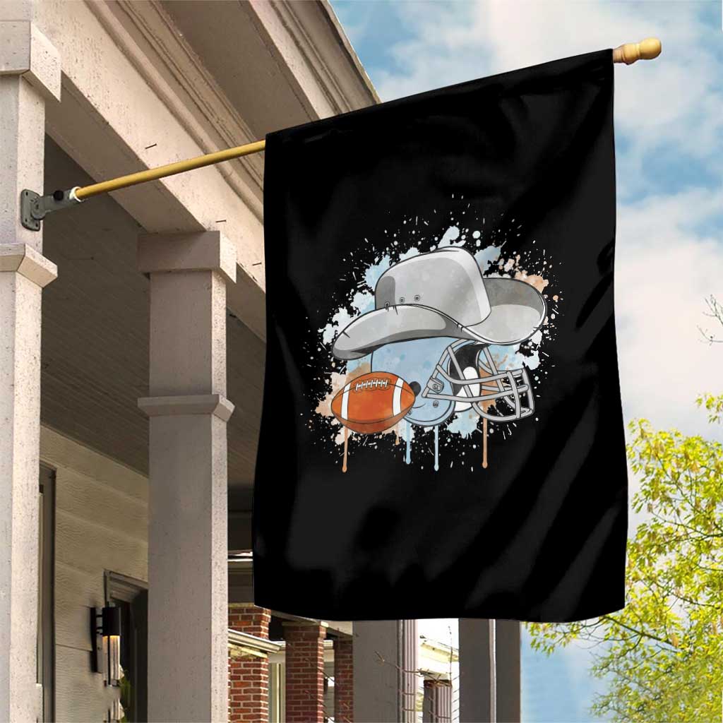 Cowboy Football Helmet Garden Flag Game Day Spirit Gift - Wonder Print Shop