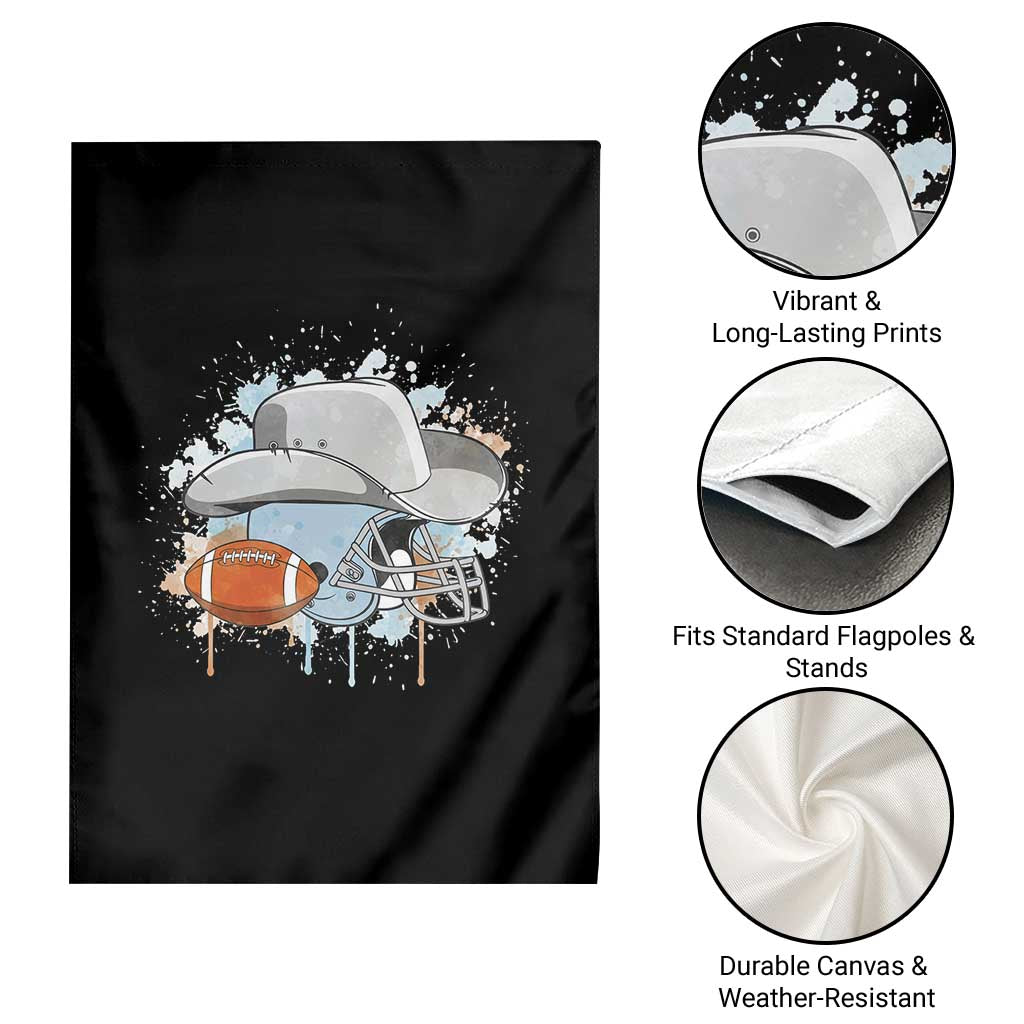 Cowboy Football Helmet Garden Flag Game Day Spirit Gift - Wonder Print Shop