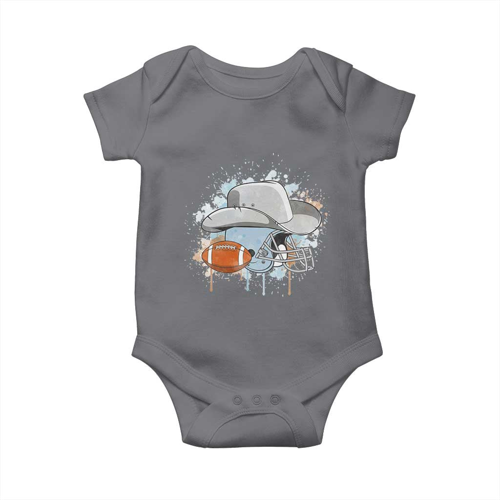 Cowboy Football Helmet Baby Onesie Game Day Spirit Gift - Wonder Print Shop