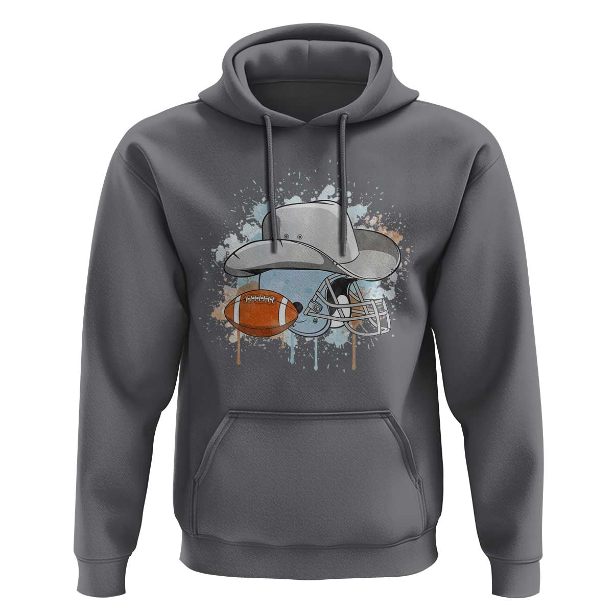 Cowboy Football Helmet Hoodie Game Day Spirit Gift - Wonder Print Shop