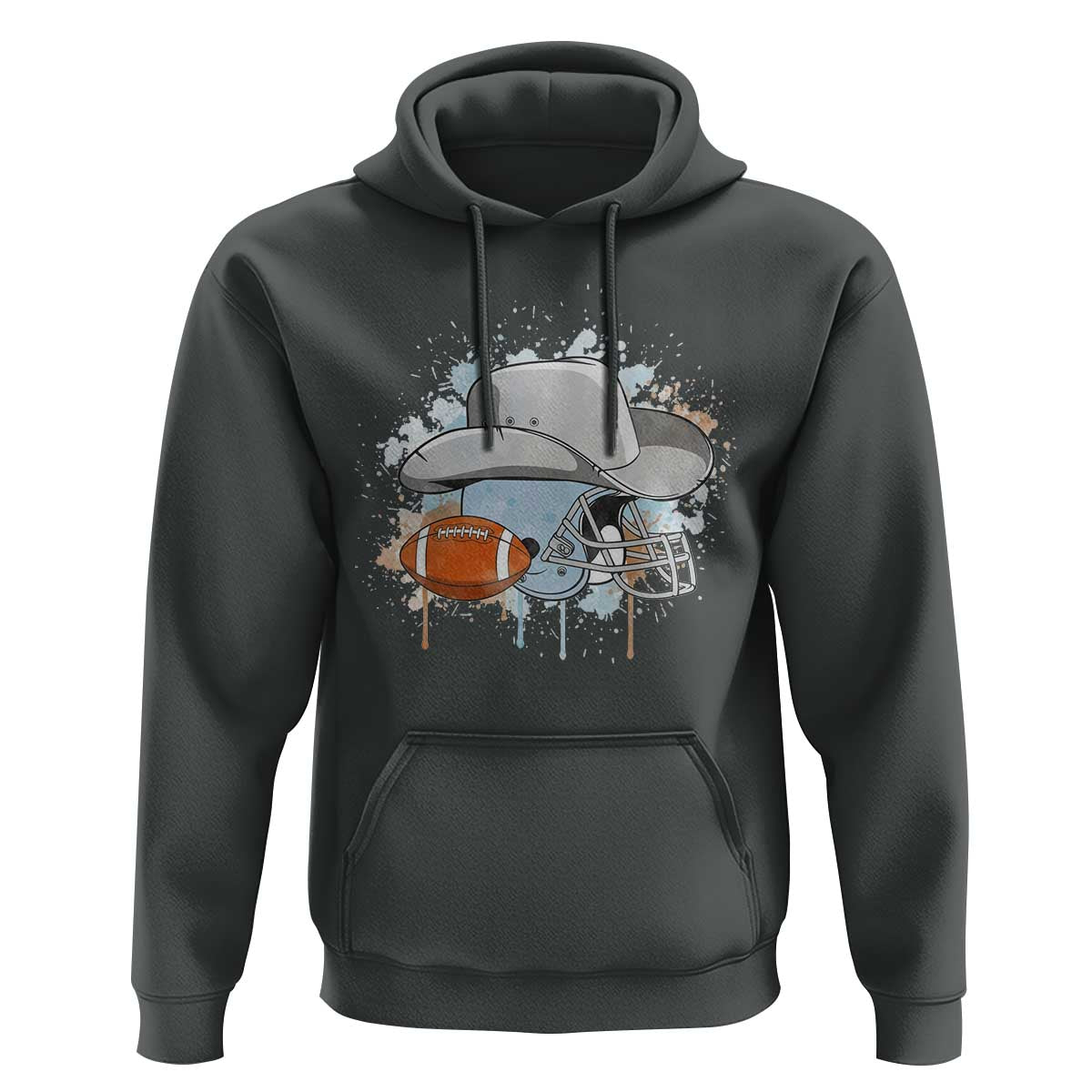 Cowboy Football Helmet Hoodie Game Day Spirit Gift - Wonder Print Shop