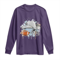 Cowboy Football Helmet Long Sleeve Shirt Game Day Spirit Gift - Wonder Print Shop
