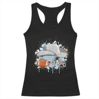 Cowboy Football Helmet Racerback Tank Top Game Day Spirit Gift - Wonder Print Shop