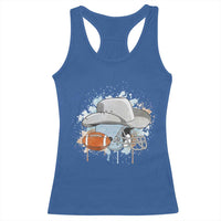 Cowboy Football Helmet Racerback Tank Top Game Day Spirit Gift - Wonder Print Shop