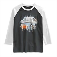 Cowboy Football Helmet Raglan Shirt Game Day Spirit Gift - Wonder Print Shop